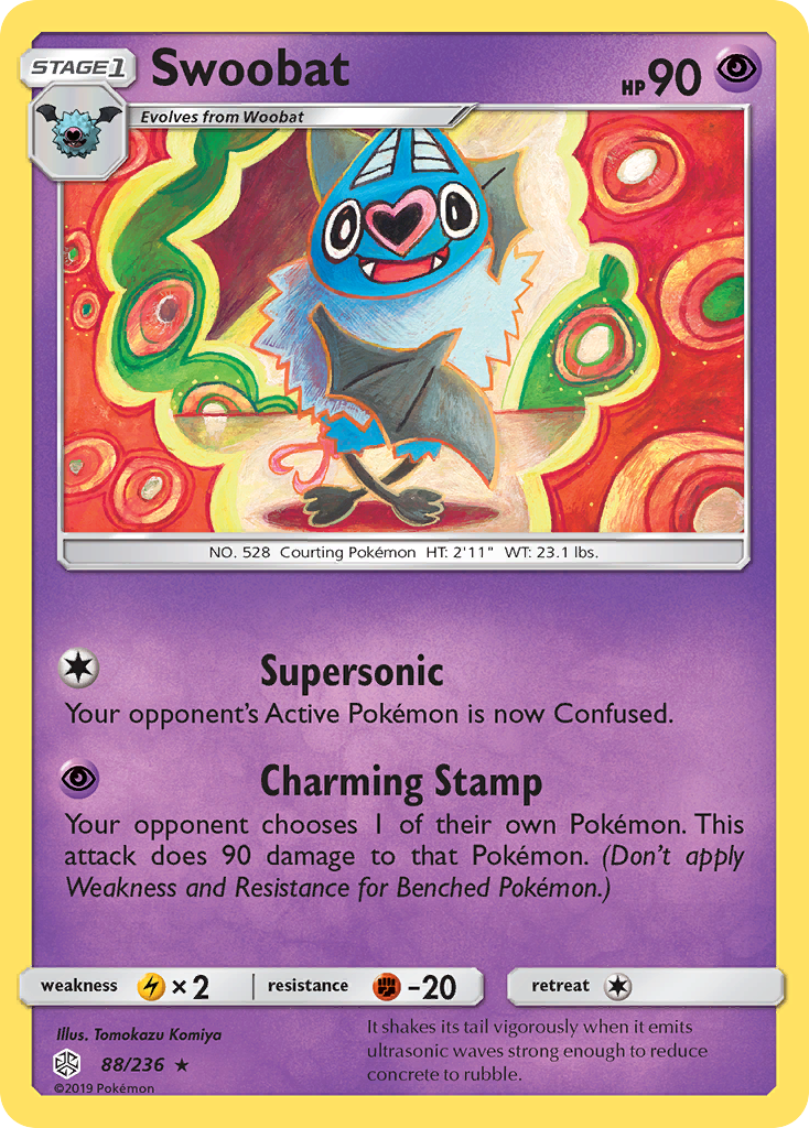 Swoobat (88/236) [Sun & Moon: Cosmic Eclipse] | Exor Games New Glasgow