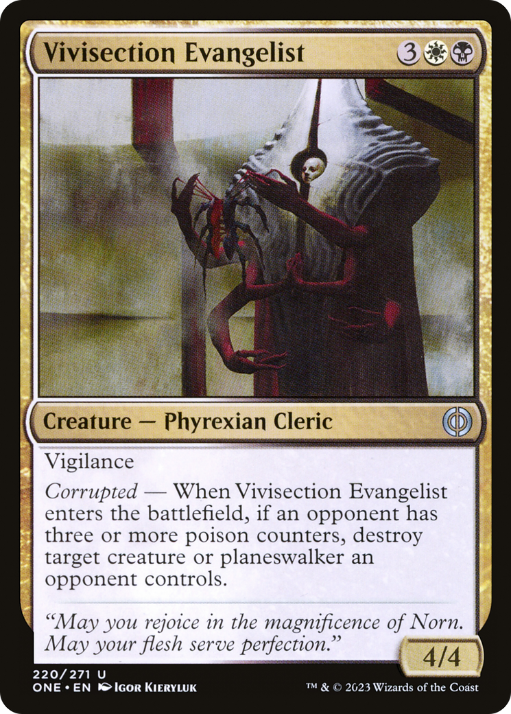 Vivisection Evangelist [Phyrexia: All Will Be One] | Exor Games New Glasgow