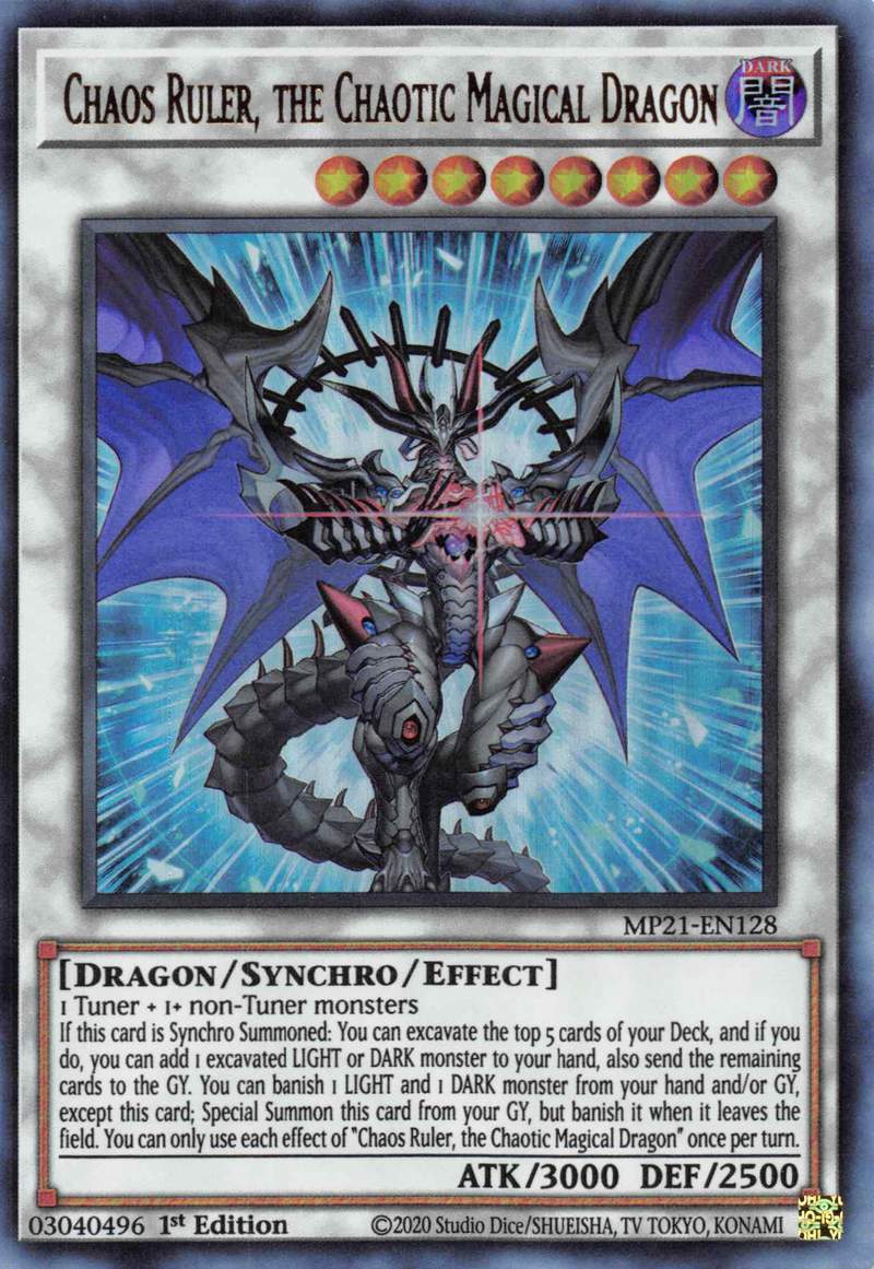 Chaos Ruler, the Chaotic Magical Dragon [MP21-EN128] Ultra Rare | Exor Games New Glasgow