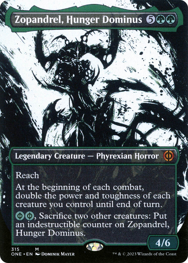 Zopandrel, Hunger Dominus (Borderless Ichor) [Phyrexia: All Will Be One] | Exor Games New Glasgow