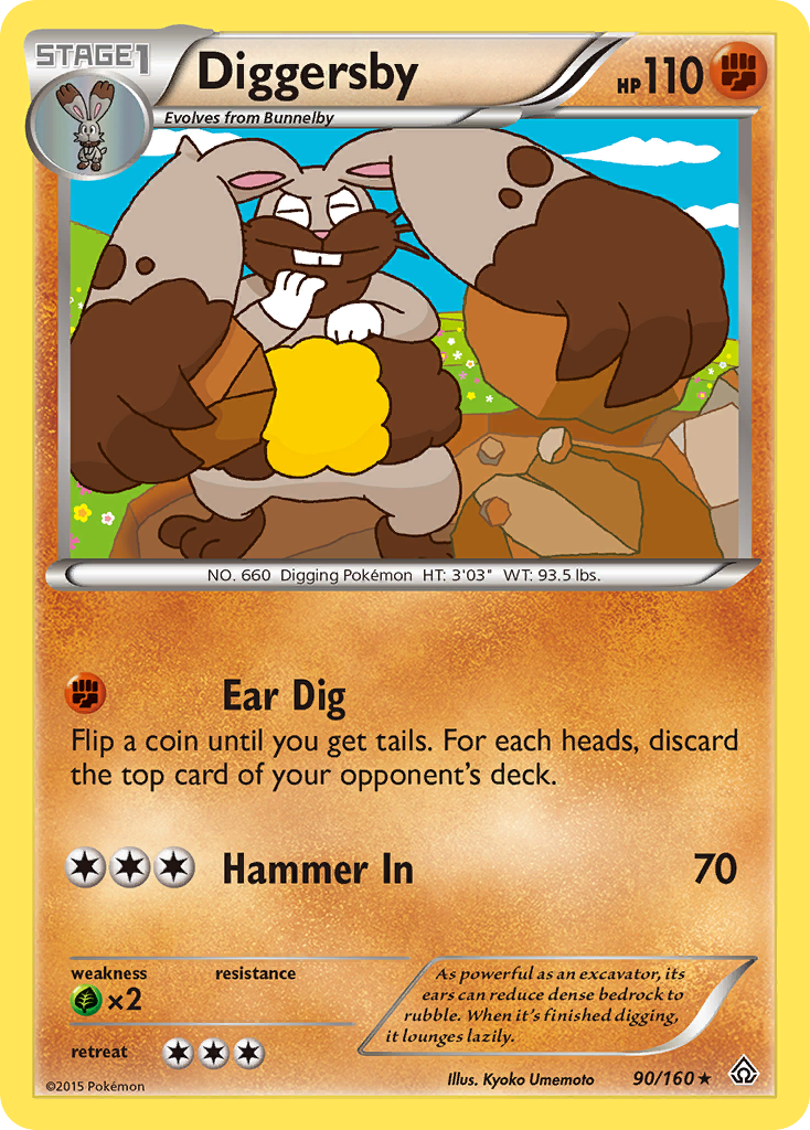 Diggersby (90/160) [XY: Primal Clash] | Exor Games New Glasgow