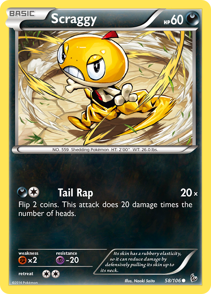 Scraggy (58/106) [XY: Flashfire] | Exor Games New Glasgow