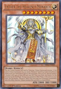 Ehther the Heavenly Monarch [SR01-EN000] Ultra Rare | Exor Games New Glasgow