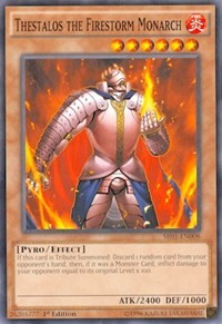 Thestalos the Firestorm Monarch [SR01-EN008] Common | Exor Games New Glasgow