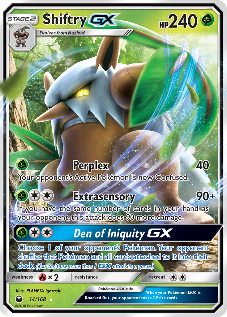 Shiftry GX (14/168) [Sun & Moon: Celestial Storm] | Exor Games New Glasgow