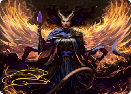 Farideh, Devil's Chosen Art Card (Gold-Stamped Signature) [Dungeons & Dragons: Adventures in the Forgotten Realms Art Series] | Exor Games New Glasgow