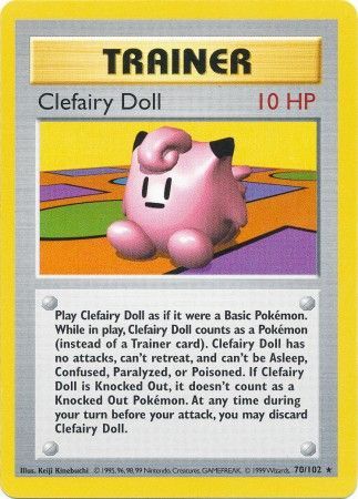 Clefairy Doll (70/102) [Base Set Shadowless Unlimited] | Exor Games New Glasgow