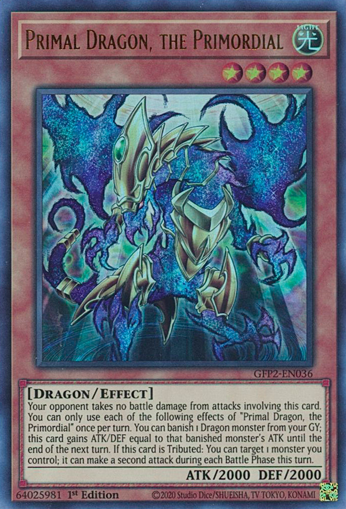 Primal Dragon, the Primordial [GFP2-EN036] Ultra Rare | Exor Games New Glasgow