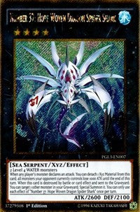 Number 37: Hope Woven Dragon Spider Shark [PGL3-EN007] Gold Secret Rare | Exor Games New Glasgow