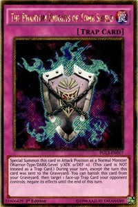 The Phantom Knights of Tomb Shield [PGL3-EN017] Gold Secret Rare | Exor Games New Glasgow