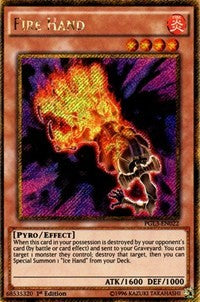 Fire Hand [PGL3-EN022] Gold Secret Rare | Exor Games New Glasgow