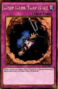 Deep Dark Trap Hole [PGL3-EN037] Gold Secret Rare | Exor Games New Glasgow