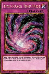 Time-Space Trap Hole [PGL3-EN039] Gold Secret Rare | Exor Games New Glasgow