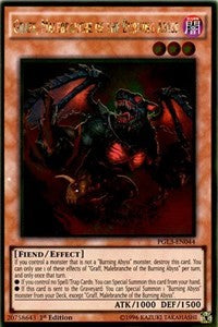 Graff, Malebranche of the Burning Abyss [PGL3-EN044] Gold Rare | Exor Games New Glasgow