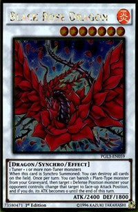 Black Rose Dragon [PGL3-EN059] Gold Rare | Exor Games New Glasgow