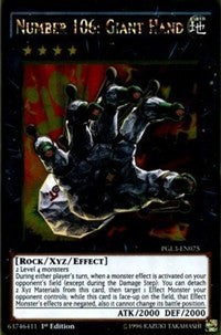 Number 106: Giant Hand [PGL3-EN075] Gold Rare | Exor Games New Glasgow