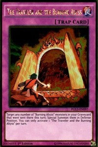 The Traveler and the Burning Abyss [PGL3-EN097] Gold Rare | Exor Games New Glasgow