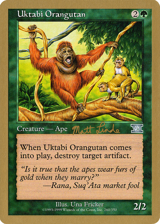 Uktabi Orangutan (Matt Linde) [World Championship Decks 1999] | Exor Games New Glasgow