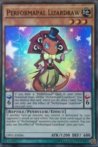 Performapal Lizardraw [OP01-EN006] Super Rare | Exor Games New Glasgow