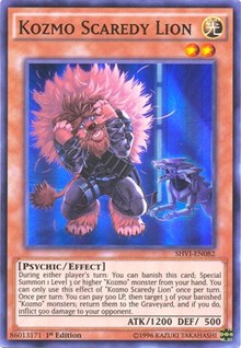 Kozmo Scaredy Lion [SHVI-EN082] Super Rare | Exor Games New Glasgow