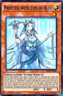 Priestess with Eyes of Blue [SHVI-EN098] Super Rare | Exor Games New Glasgow