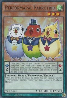 Performapal Parrotrio [YS16-EN005] Super Rare | Exor Games New Glasgow