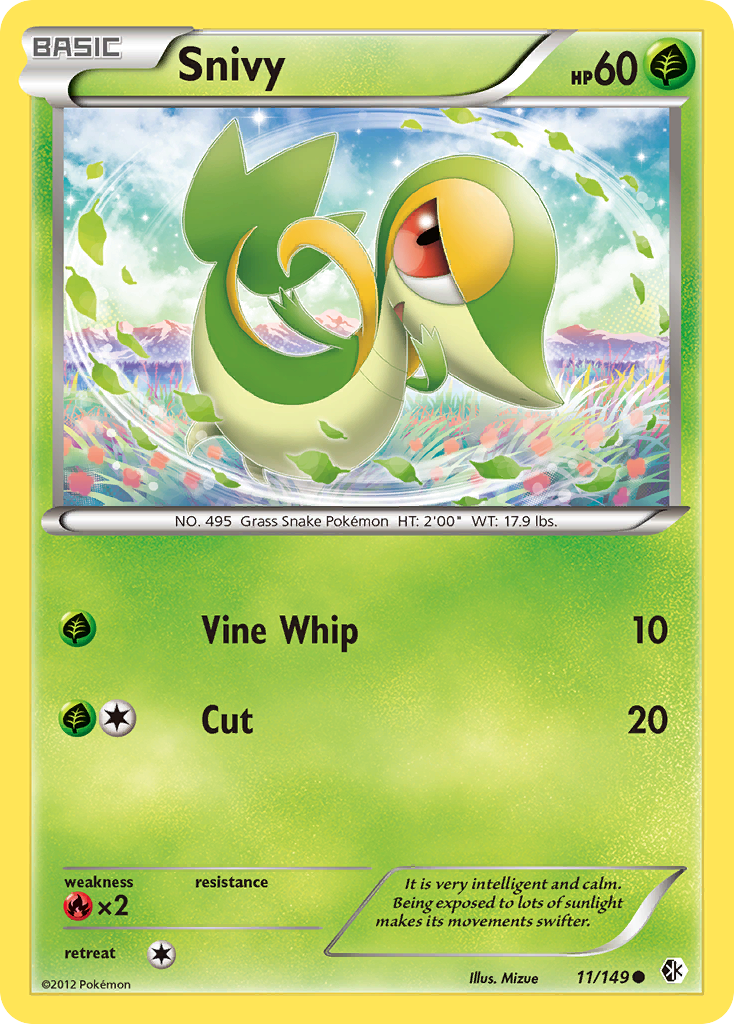 Snivy (11/149) [Black & White: Boundaries Crossed] | Exor Games New Glasgow