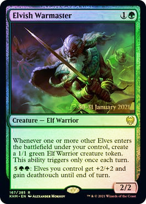 Elvish Warmaster  [Kaldheim Prerelease Promos] | Exor Games New Glasgow