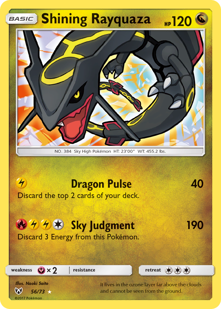 Shining Rayquaza (56/73) [Sun & Moon: Shining Legends] | Exor Games New Glasgow