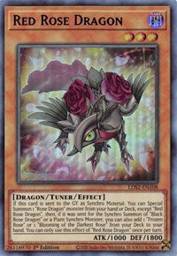 Red Rose Dragon (Blue) [LDS2-EN108] Ultra Rare | Exor Games New Glasgow