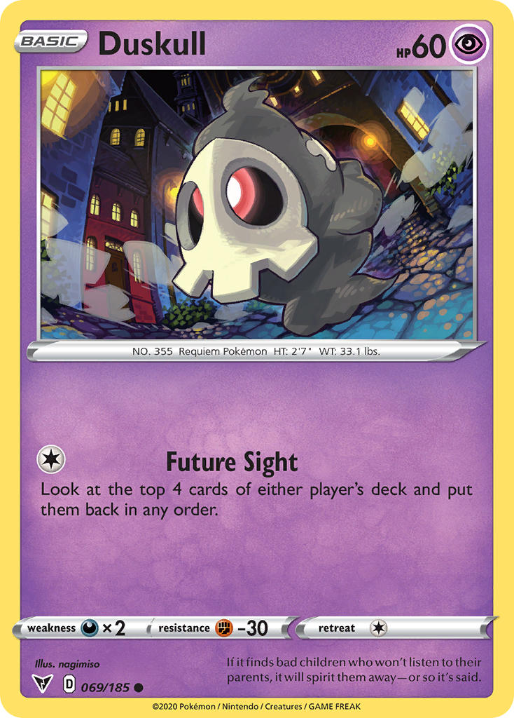 Duskull (069/185) [Sword & Shield: Vivid Voltage] | Exor Games New Glasgow