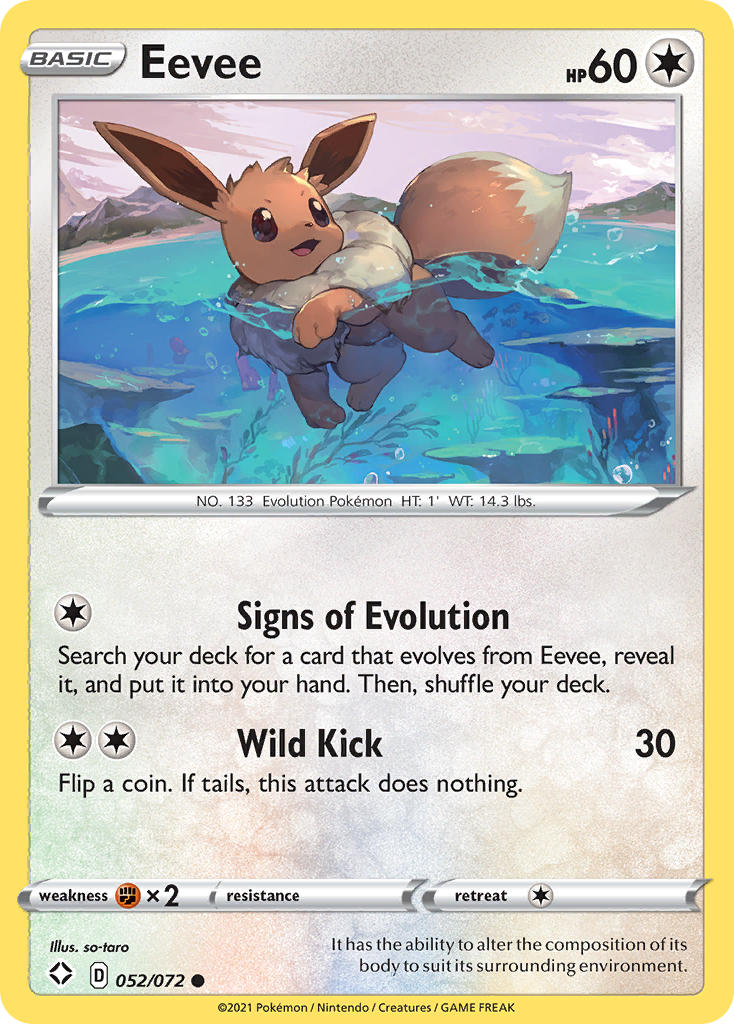 Eevee (052/072) [Sword & Shield: Shining Fates] | Exor Games New Glasgow