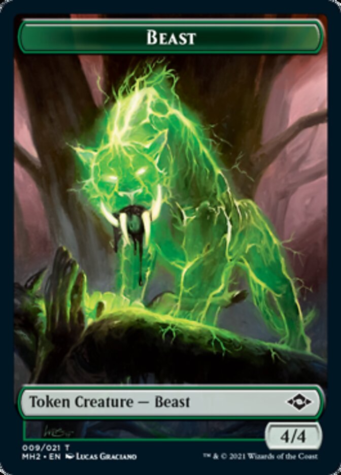 Beast Token [Modern Horizons 2 Tokens] | Exor Games New Glasgow