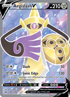 Aegislash V (177/185) [Sword & Shield: Vivid Voltage] | Exor Games New Glasgow