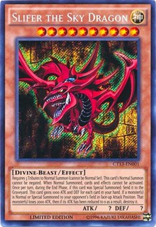 Slifer the Sky Dragon [CT13-EN001] Secret Rare | Exor Games New Glasgow