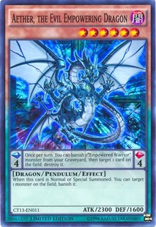 Aether, the Evil Empowering Dragon [CT13-EN011] Super Rare | Exor Games New Glasgow