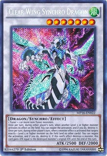 Clear Wing Synchro Dragon [MP16-EN022] Secret Rare | Exor Games New Glasgow