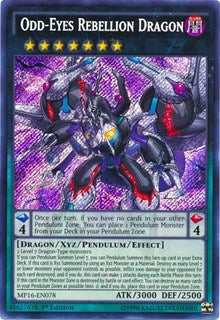 Odd-Eyes Rebellion Dragon [MP16-EN078] Secret Rare | Exor Games New Glasgow