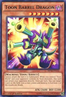 Toon Barrel Dragon [MP16-EN132] Rare | Exor Games New Glasgow