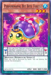 Performapal Bit Bite Turtle [MP16-EN176] Common | Exor Games New Glasgow