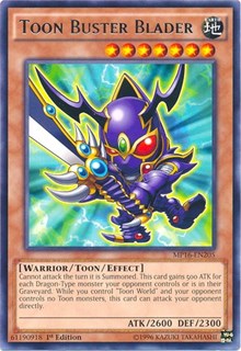 Toon Buster Blader [MP16-EN205] Rare | Exor Games New Glasgow