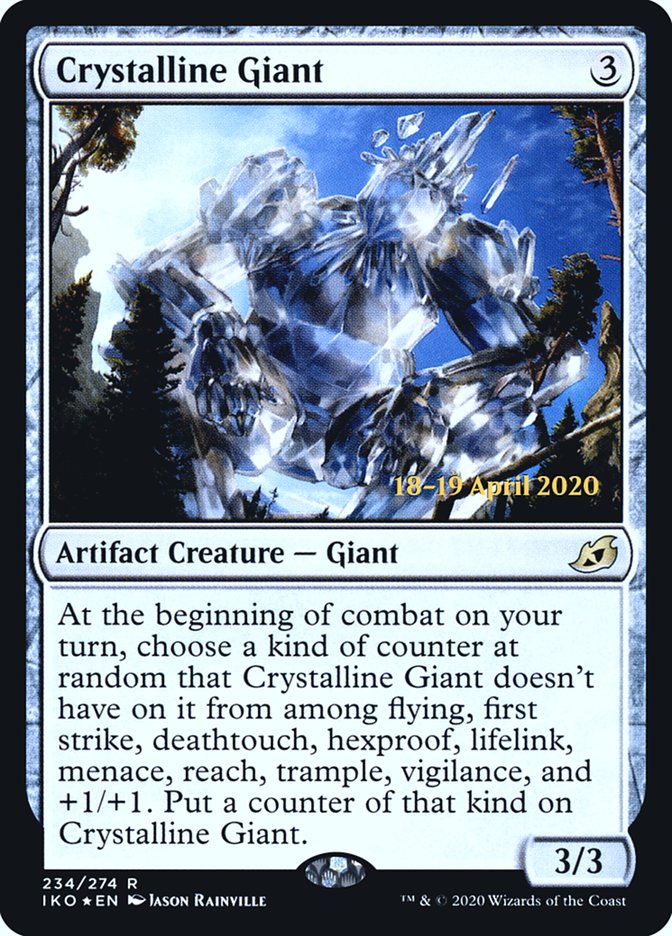 Crystalline Giant  [Ikoria: Lair of Behemoths Prerelease Promos] | Exor Games New Glasgow