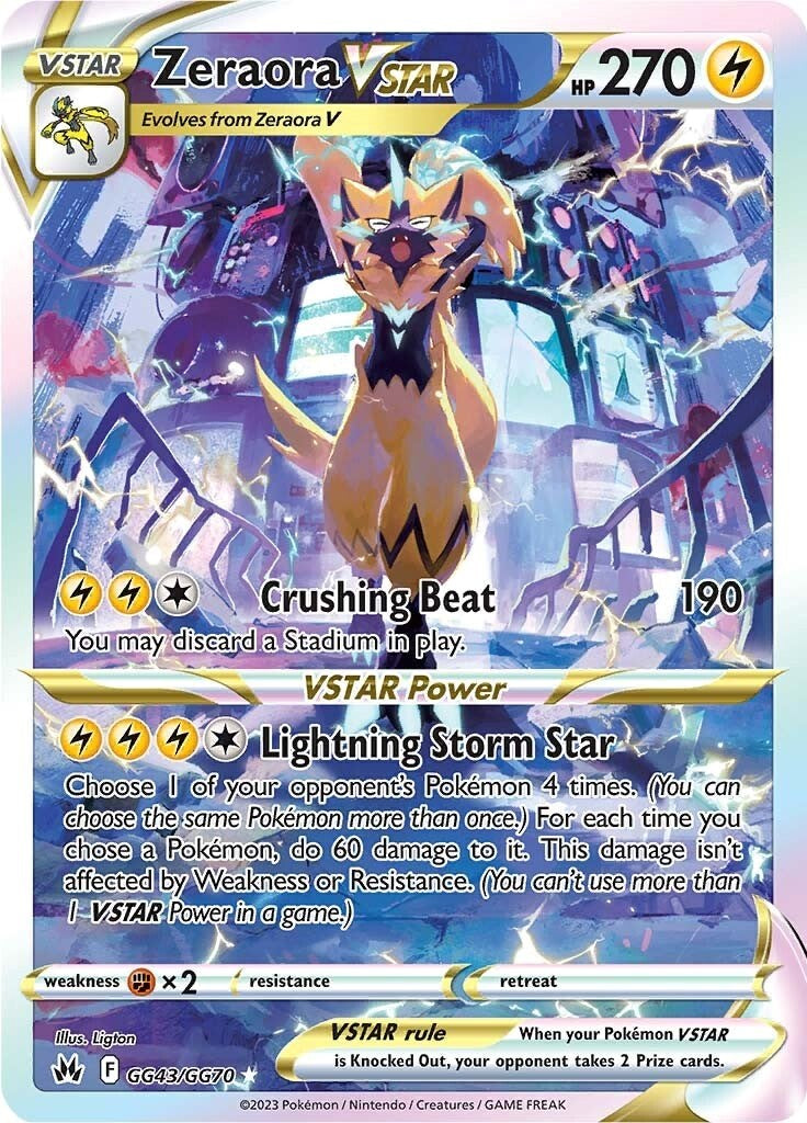 Zeraora VSTAR (GG43/GG70) [Sword & Shield: Crown Zenith] | Exor Games New Glasgow