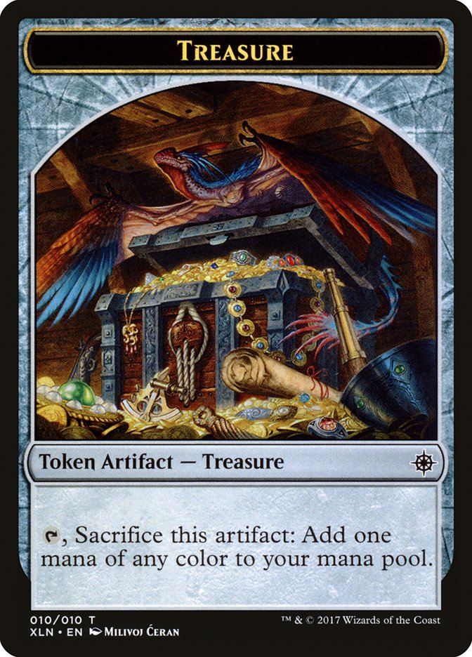 Treasure (010/010) [Ixalan Tokens] | Exor Games New Glasgow