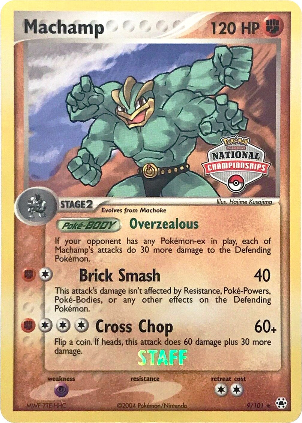 Machamp (9/101) (National Championships Promo) (Staff) [EX: Hidden Legends] | Exor Games New Glasgow