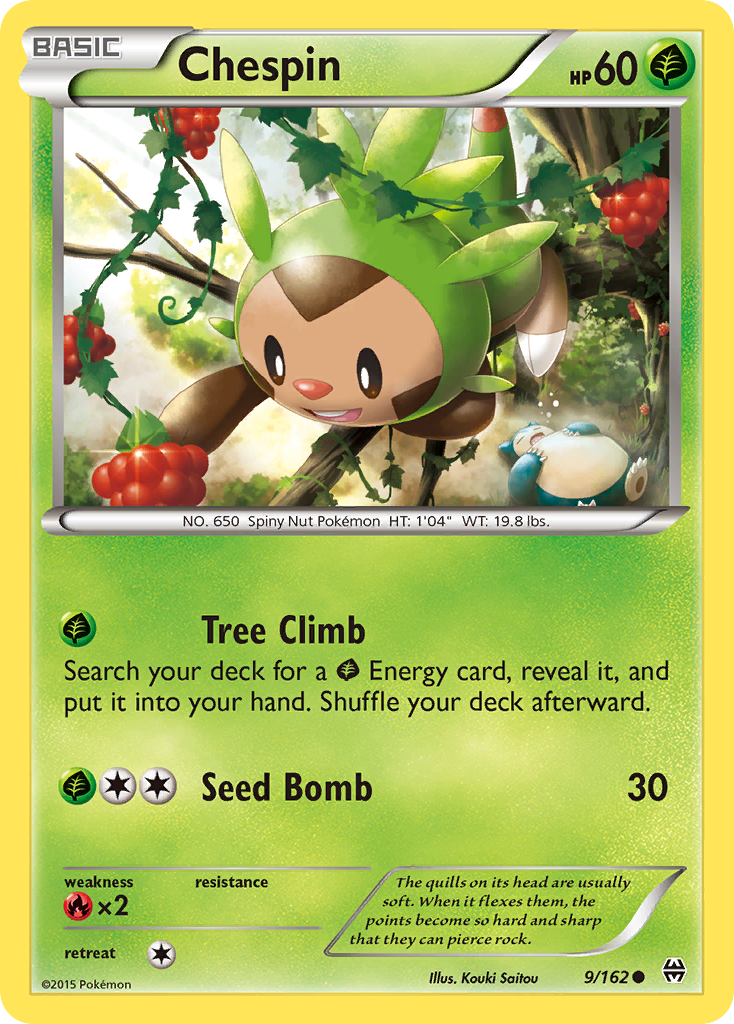 Chespin (9/162) [XY: BREAKthrough] | Exor Games New Glasgow