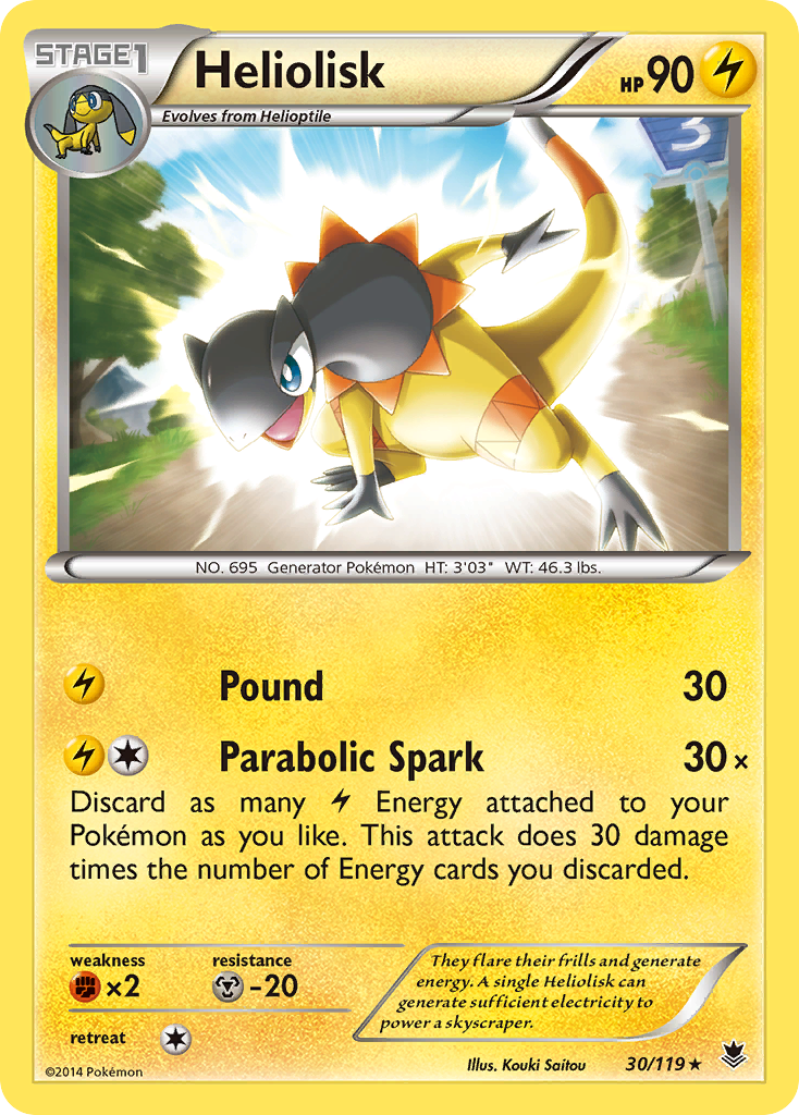 Heliolisk (30/119) [XY: Phantom Forces] | Exor Games New Glasgow