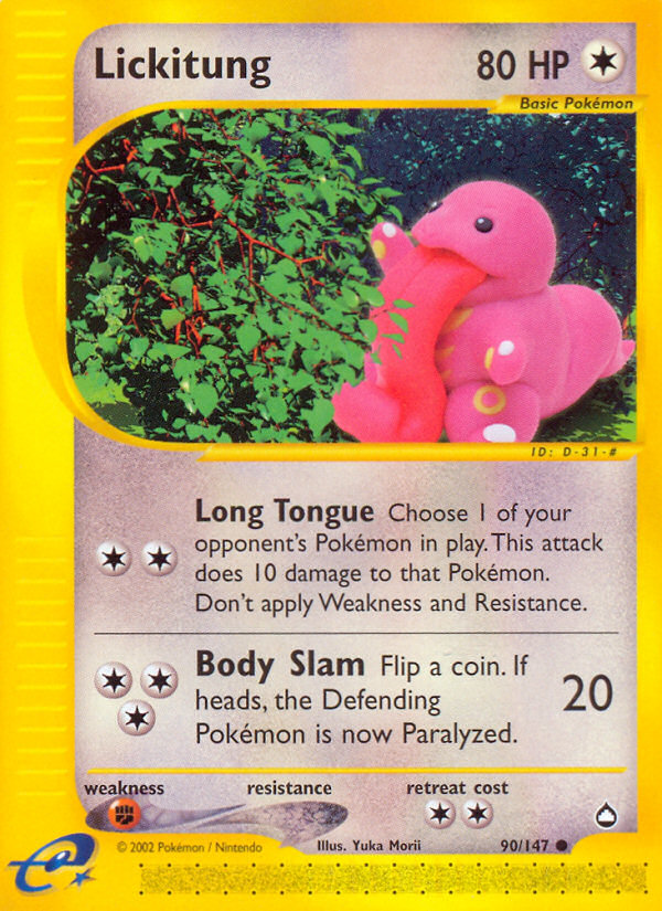 Lickitung (90/147) [Aquapolis] | Exor Games New Glasgow