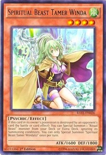 Spiritual Beast Tamer Winda [RATE-EN026] Rare | Exor Games New Glasgow