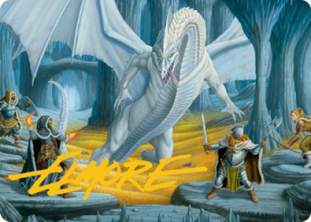 Cave of the Frost Dragon Art Card (Gold-Stamped Signature) [Dungeons & Dragons: Adventures in the Forgotten Realms Art Series] | Exor Games New Glasgow